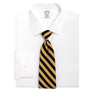 Non-Iron Slim Fit Spread Collar Dress Shirt - White